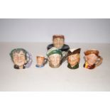 Collection of 5 miniature Royal Doulton character