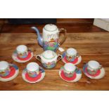 Japanese coffee set for 6