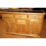 Gothic influence medium oak sideboard by Old charm