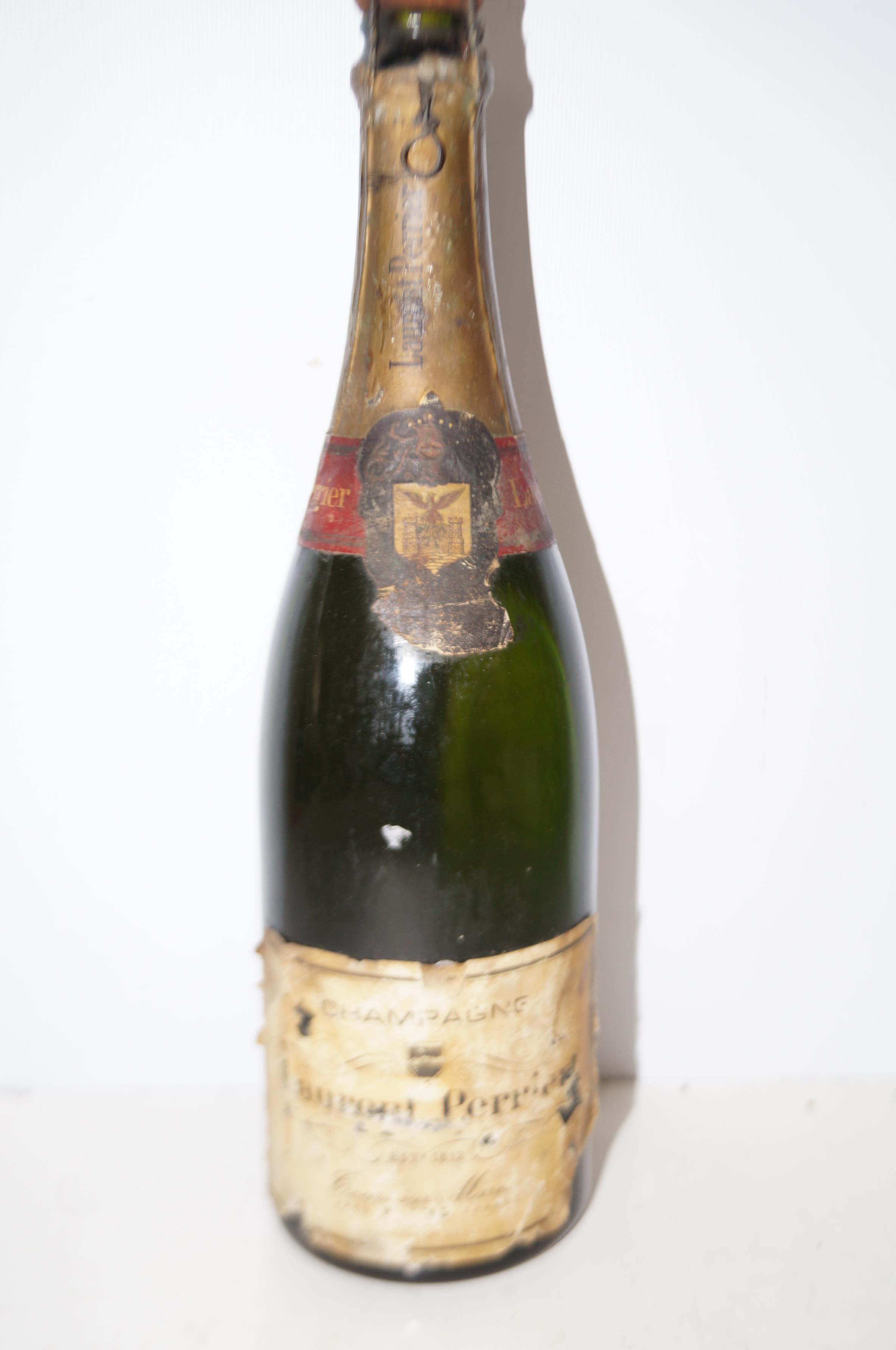 Bottle of vintage Laurent Perrier champagne