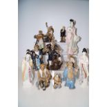 Group of 12 oriental figures (Late 20th century) L