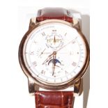 Gents Lobinni moon dial wristwatch (new) with orig