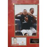 Wayne Rooney montage signed with coa