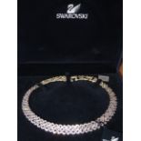 Swarovski necklace with box & outer box