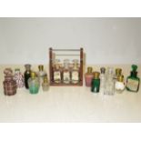 Collection of Victorian scent bottles & others