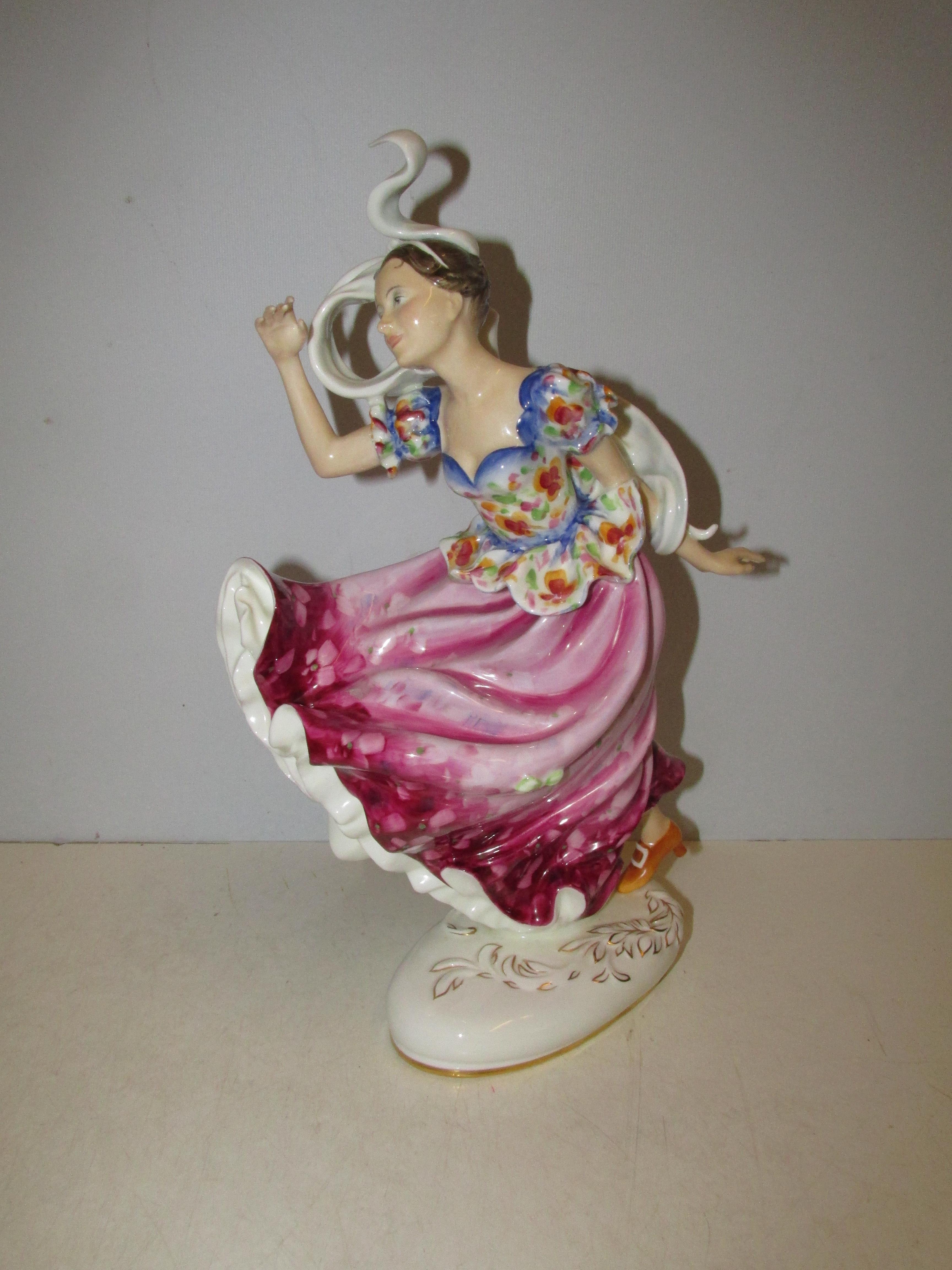 Royal Doulton HN 2738 'Columbine' Figurine. Height