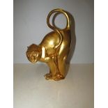 Minton Gold Coloured Monkey. Height 23cm