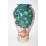 Moorcroft vase, inverted baluster form in the Mamo