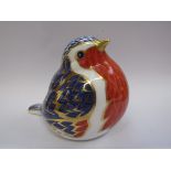 Royal Crown Derby Robin with Gold Stopper