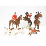 Beswick rearing horse with huntsman, Beswick horse