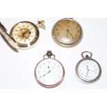 4 Various fobs/pocket watches