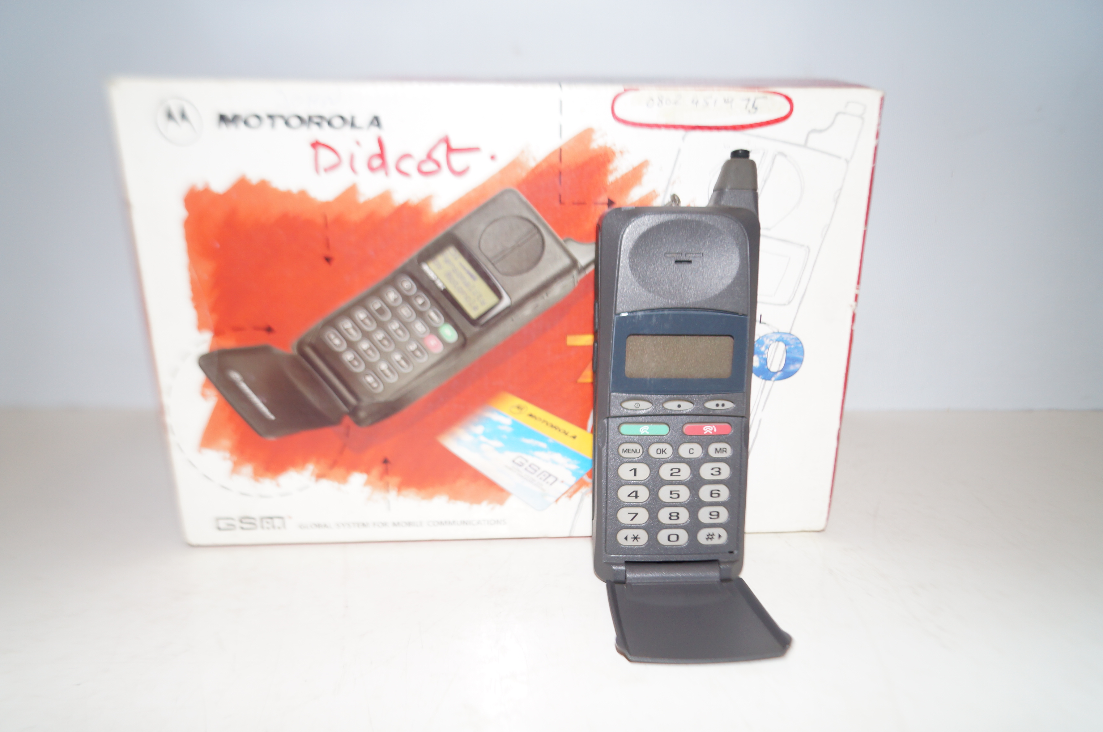 Boxed Motorola mobile phone