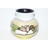 Moorcroft spring lambs vase Height 10 cm