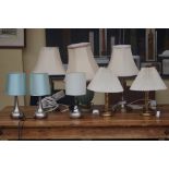 Collection of modern lamps