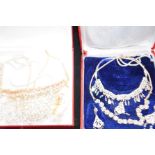 2x Boxed decorative necklace sets