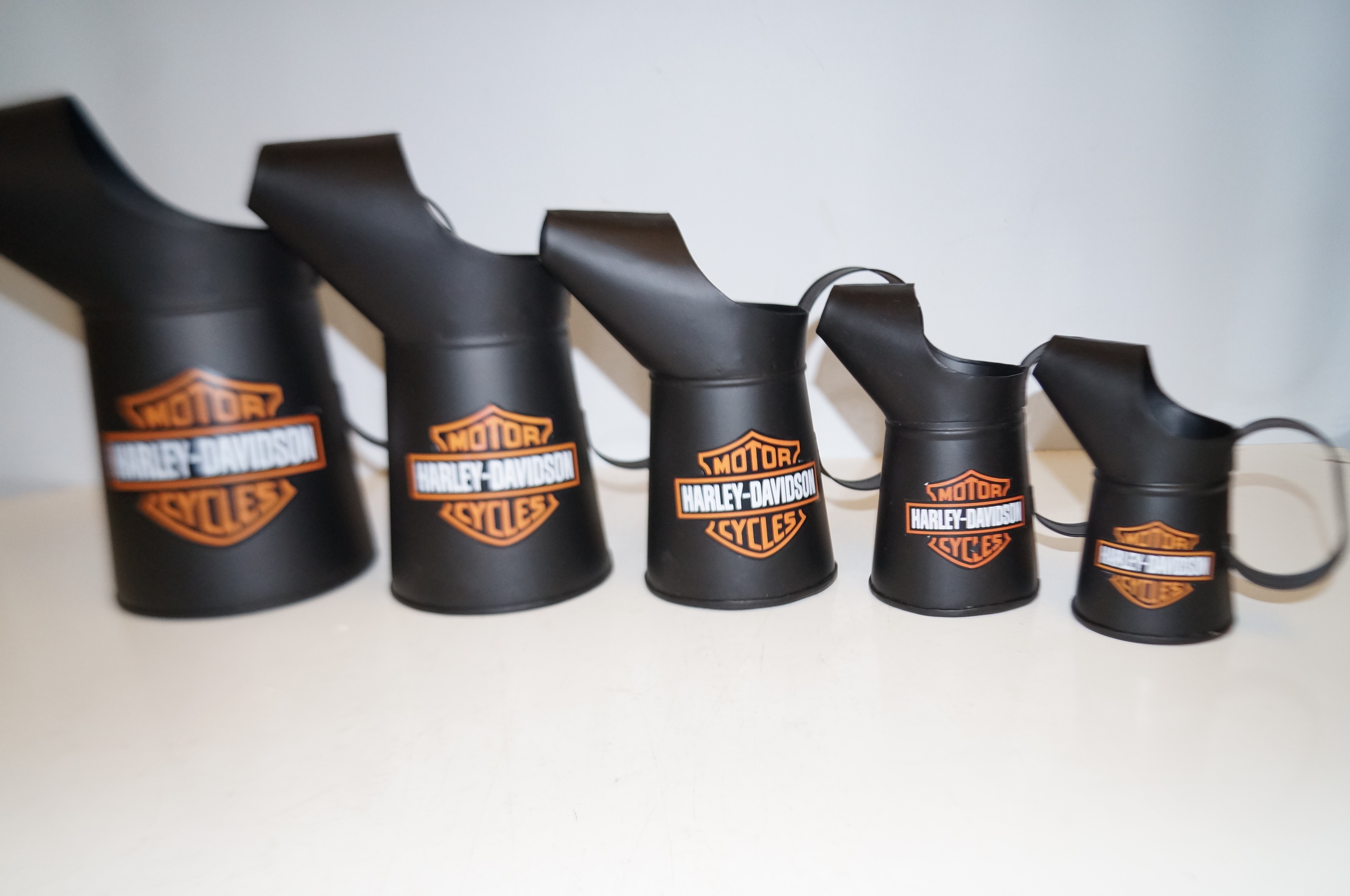 5x Harley Davidson oil cans