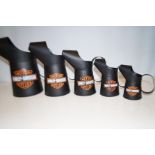 5x Harley Davidson oil cans