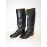 Vintage pair of leather riding boots size 5