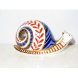 Royal crown derby snail Length 13 cm