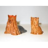 2x Beswick Yorkshire Terriers 2102 & 1944