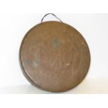 Bronze dinner gong possibly masonic Diameter 37 cm