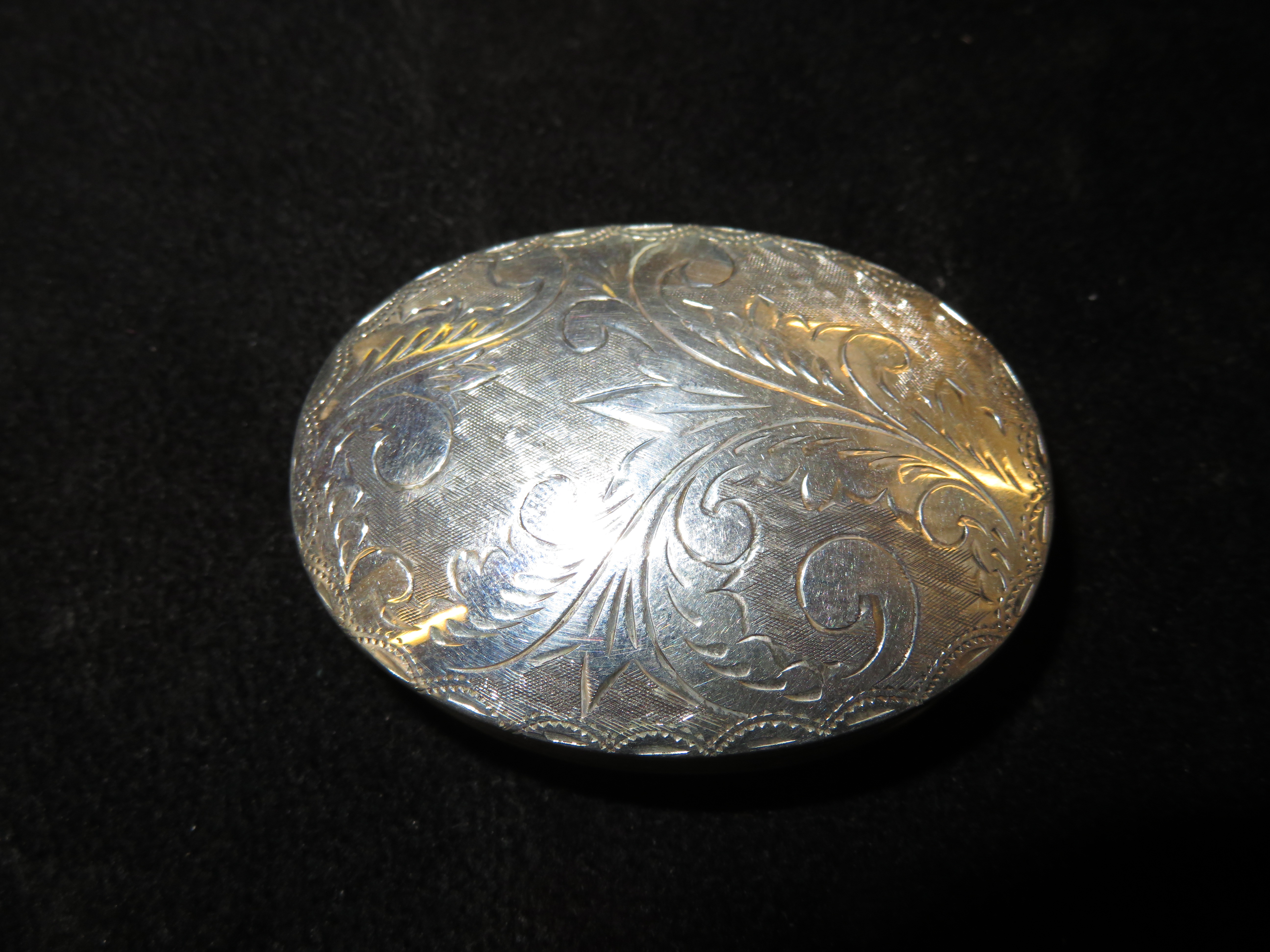 925 silver trinket box with import mark