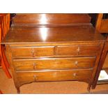 Oak 2 over 2 set of draws