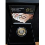 Cased Royal mint silver proof 2 pound coin