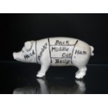 Cast iron butchers pig money box