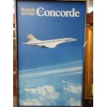 British airways Concorde print on board signed by