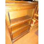 Globe Wernicke oak sectional bookcase