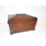 Early 19th century Sarcophagus mahogany caddy (Vac