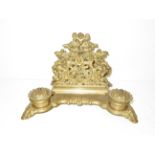 Brass Rococo style desk stand
