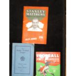 Stanley Mathews soccer manual, rugby football leag