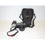 Pentax camera in soft case