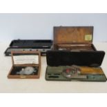 4 cased sets of precision tools