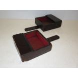 2x Early church offetory boxes