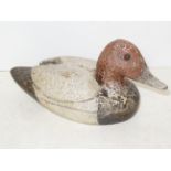 Vintage wooden decoy duck Length 30 cm