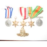 Group of World War II medals together with Royal A