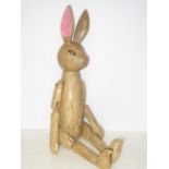 Large wooden shelf rabbit Overall length 72 cm