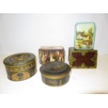 Group of vintage tins