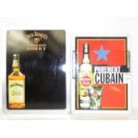 2x Alcohol advertising plaques