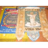 2 Ecclesiastical banners, 1 being Edwardian Length