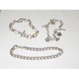 3 Silver bracelets Weight 45g