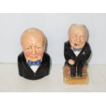 2 Churchill toby jugs by Man of Manor collectables