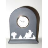 Wedgwood black & white mantle clock