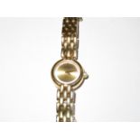 Ladies gold plated Raymond Weil wristwatch