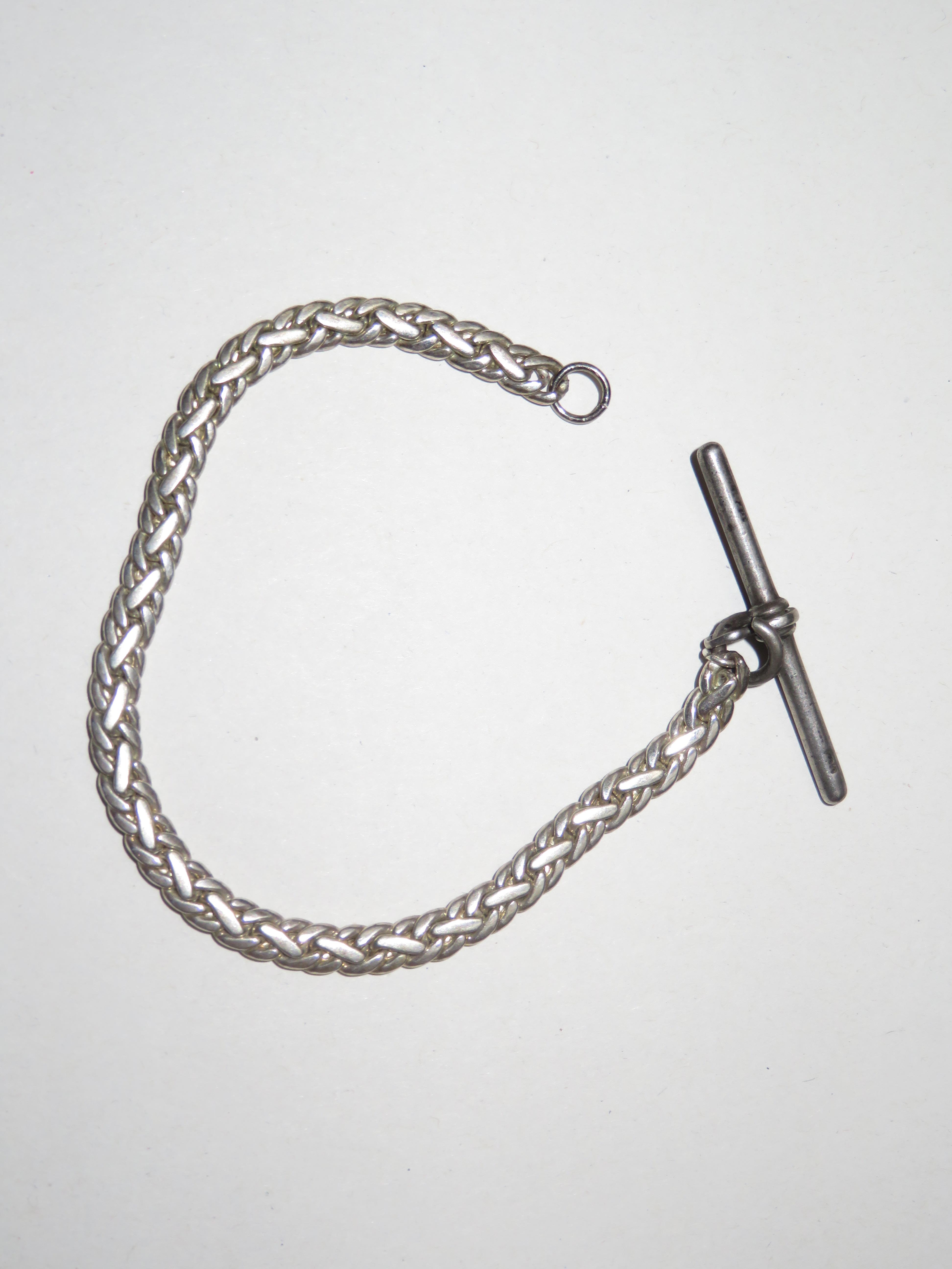 Silver 1/2 Albert pocket watch chain