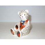 Royal crown derby teddy bear Height 12 cm