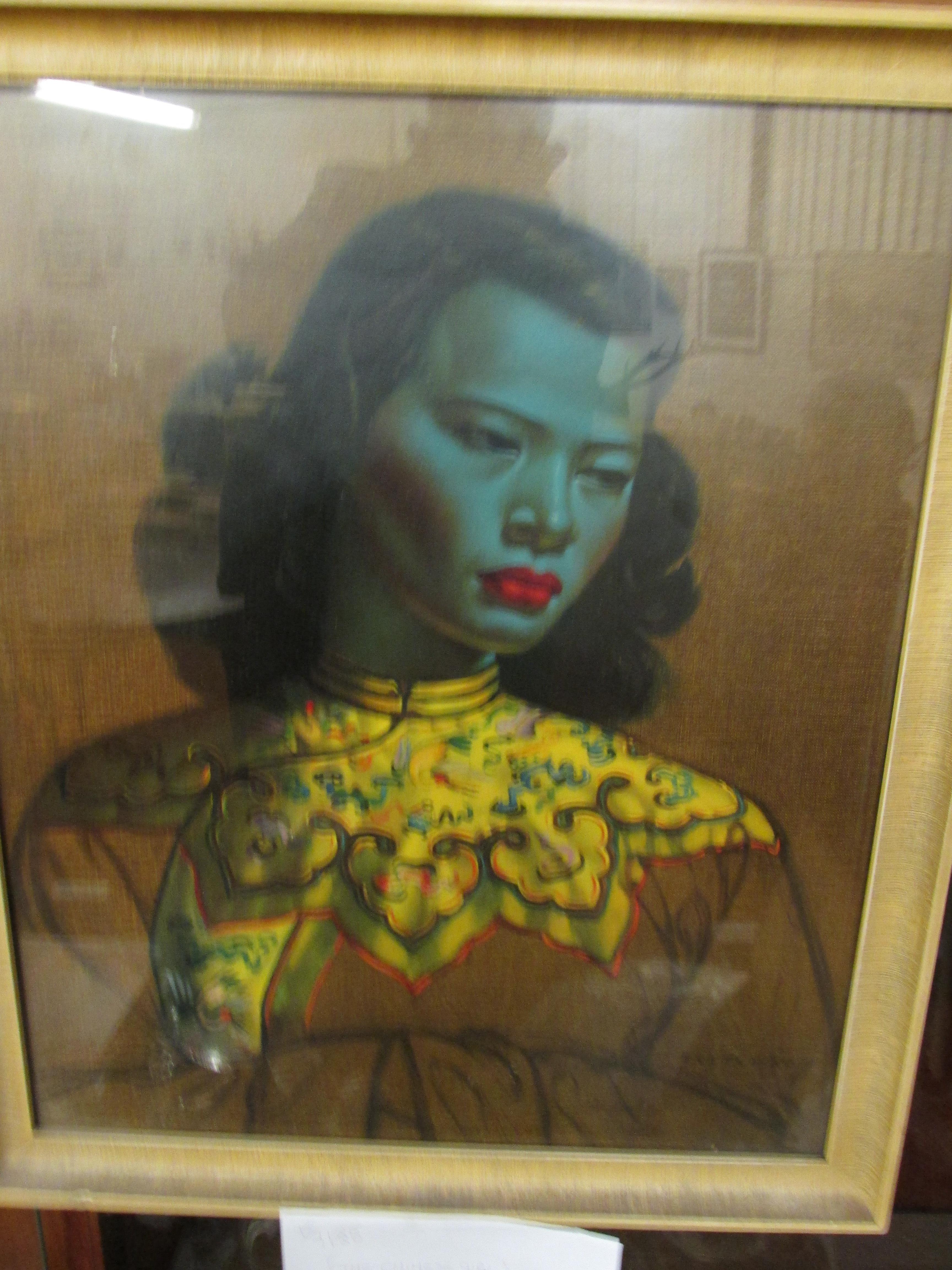 (The Chinese girl) By Tretchikoff framed glazed &